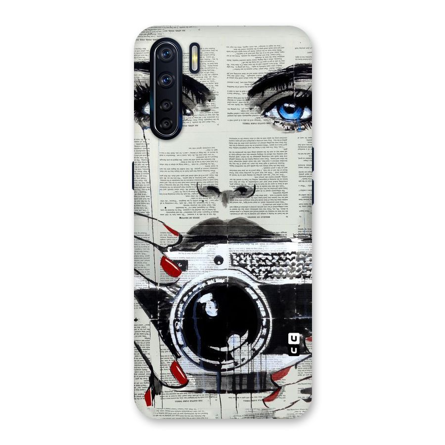 Paper Face Beauty Back Case for Oppo F15