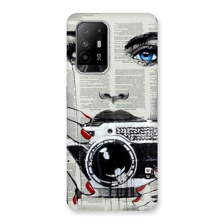 Paper Face Beauty Back Case for Oppo F19 Pro Plus 5G