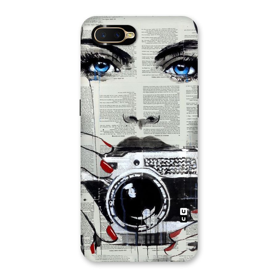 Paper Face Beauty Back Case for Oppo K1