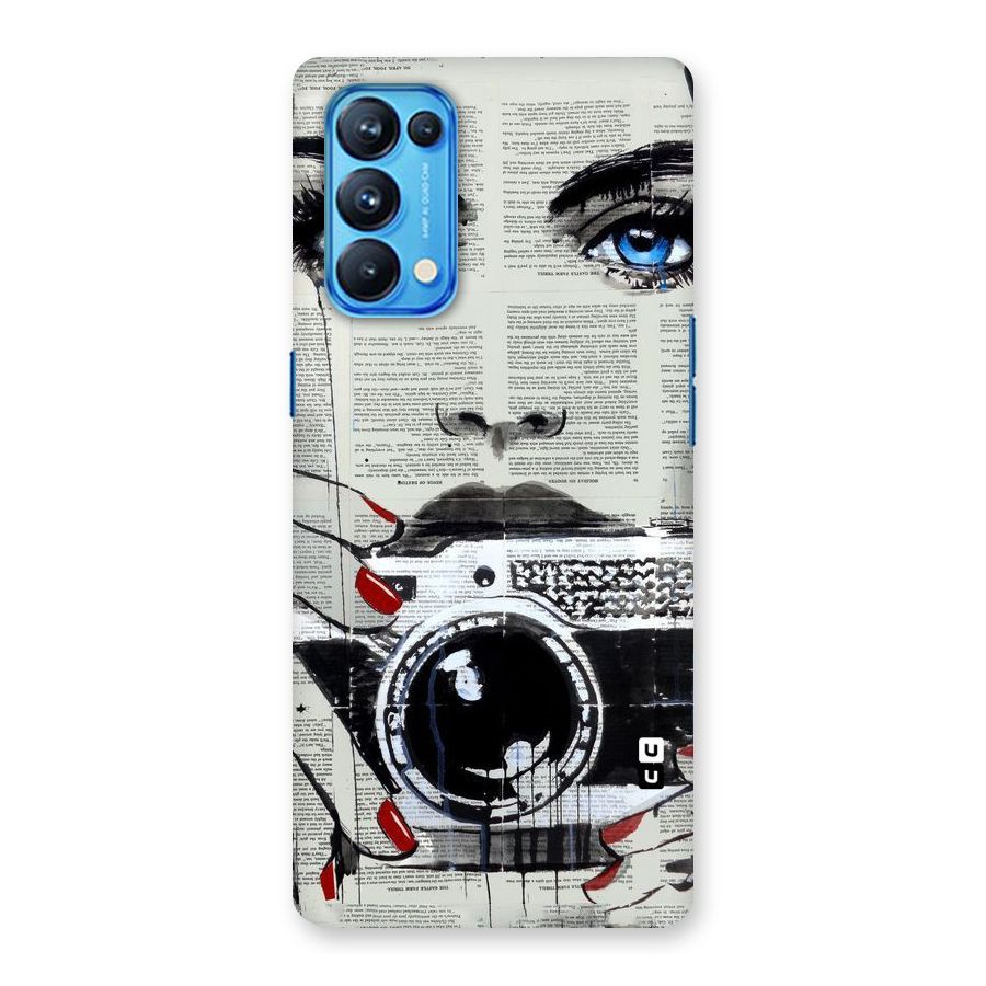 Paper Face Beauty Back Case for Oppo Reno5 Pro 5G