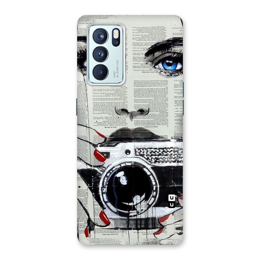Paper Face Beauty Back Case for Oppo Reno6 Pro 5G