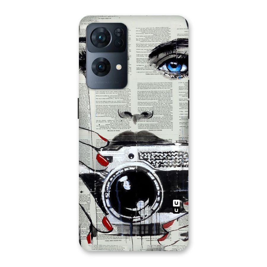 Paper Face Beauty Back Case for Oppo Reno7 Pro 5G