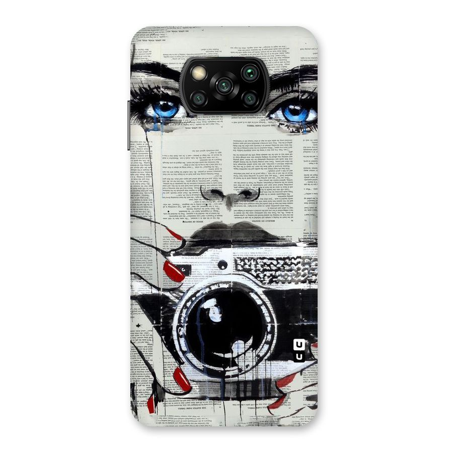 Paper Face Beauty Back Case for Poco X3