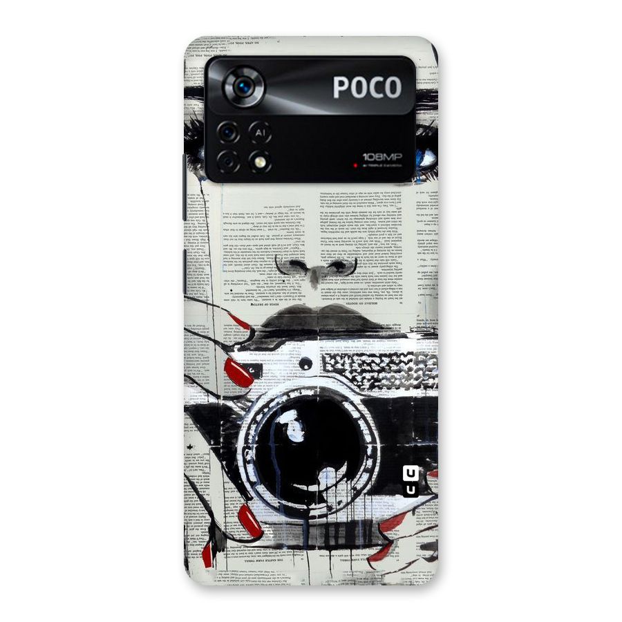 Paper Face Beauty Back Case for Poco X4 Pro 5G