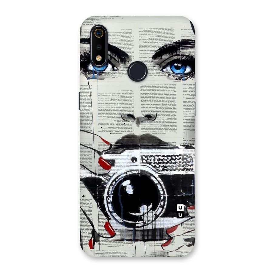 Paper Face Beauty Back Case for Realme 3i