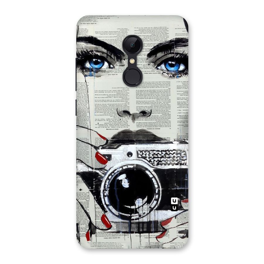 Paper Face Beauty Back Case for Redmi 5