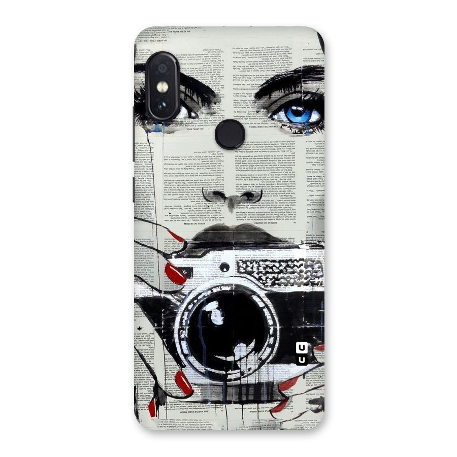Paper Face Beauty Back Case for Redmi Note 5 Pro