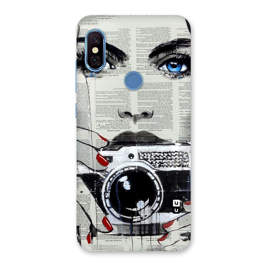 Paper Face Beauty Back Case for Redmi Note 6 Pro