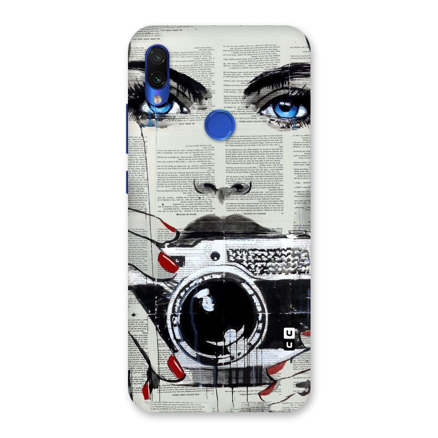 Paper Face Beauty Back Case for Redmi Note 7S