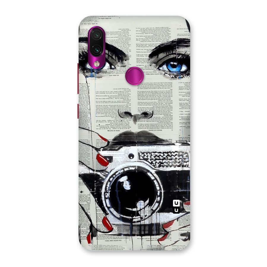 Paper Face Beauty Back Case for Redmi Note 7 Pro