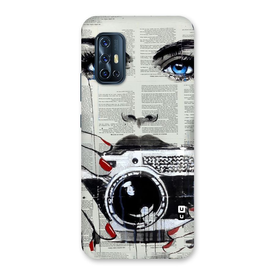 Paper Face Beauty Back Case for Vivo V17