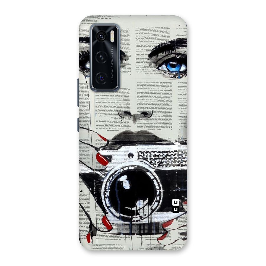 Paper Face Beauty Back Case for Vivo V20 SE