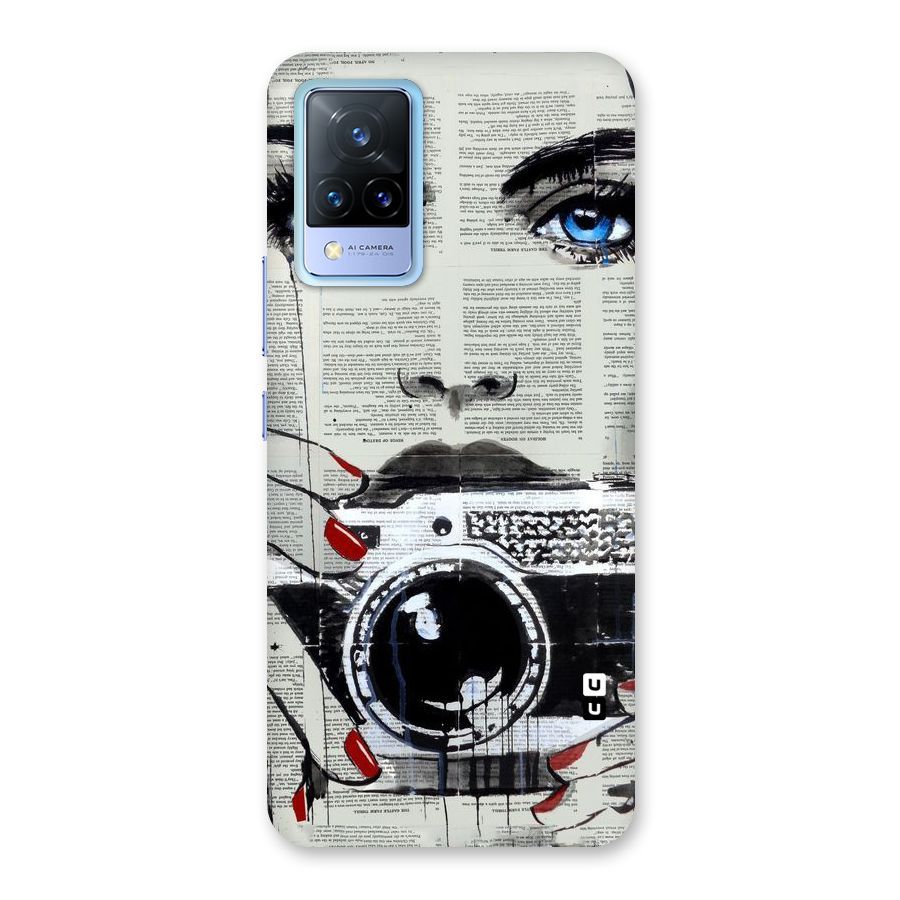 Paper Face Beauty Back Case for Vivo V21 5G