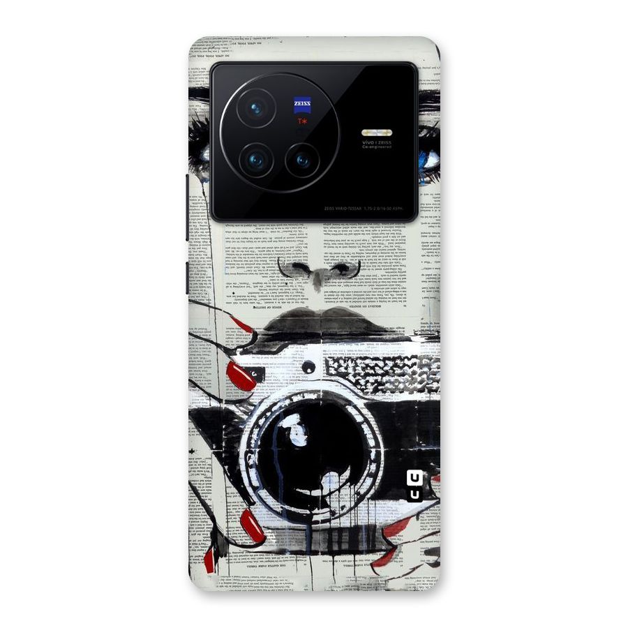 Paper Face Beauty Back Case for Vivo X80