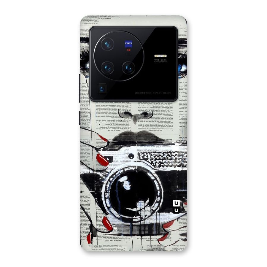 Paper Face Beauty Back Case for Vivo X80 Pro