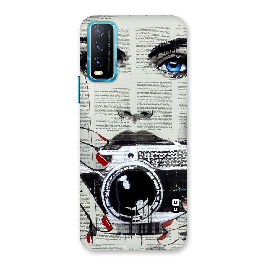 Paper Face Beauty Back Case for Vivo Y20G