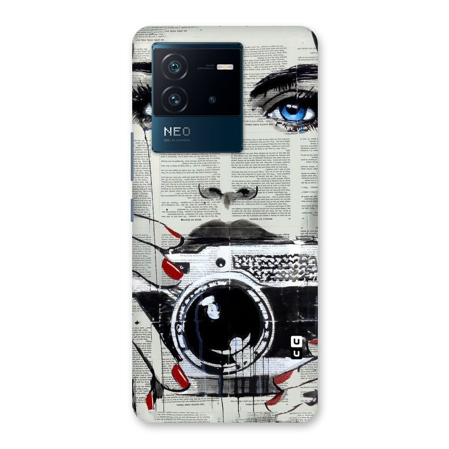 Paper Face Beauty Back Case for Vivo iQOO Neo 6 5G