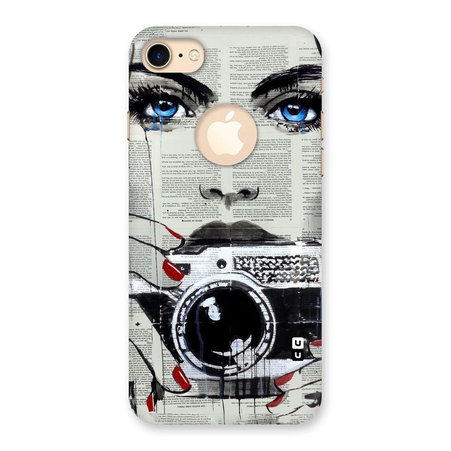 Paper Face Beauty Back Case for iPhone 7 Logo Cut
