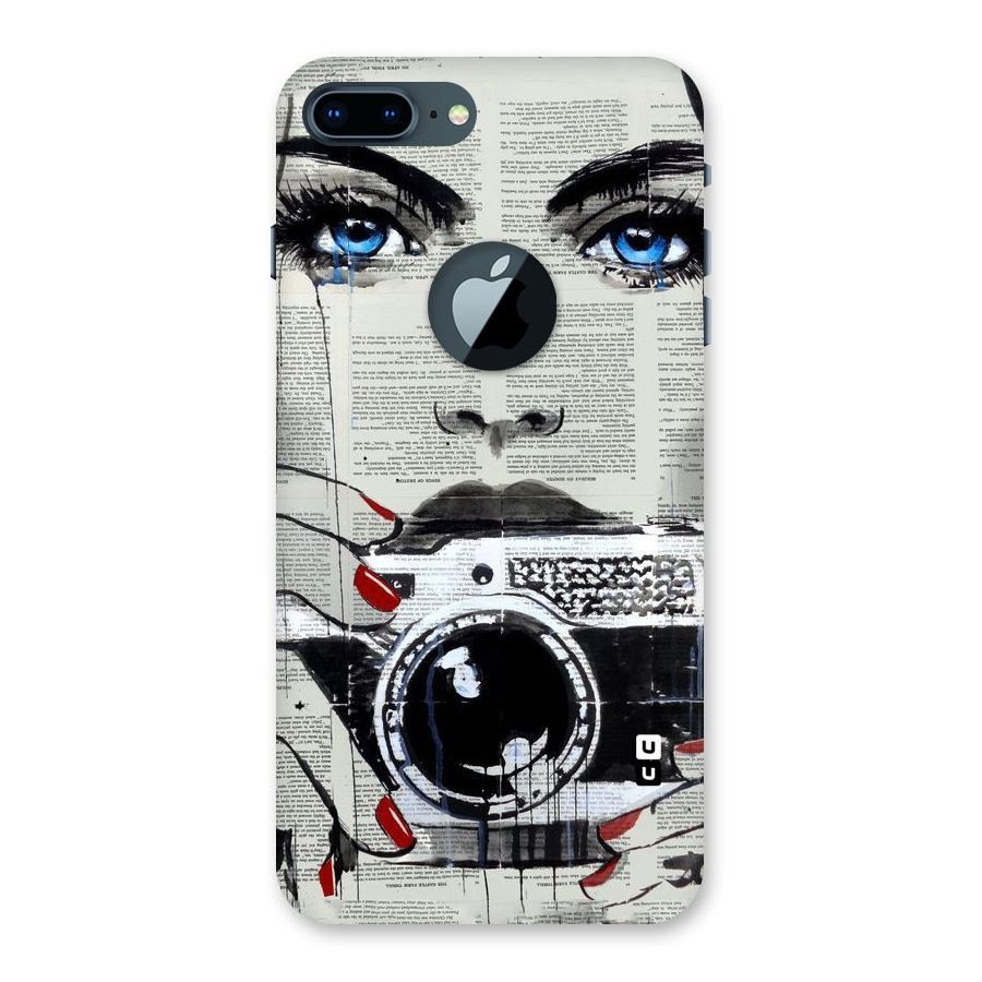 Paper Face Beauty Back Case for iPhone 7 Plus Logo Cut