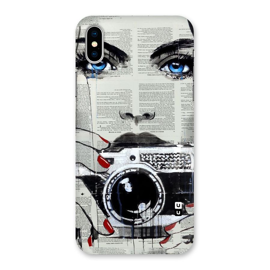 Paper Face Beauty Back Case for iPhone X