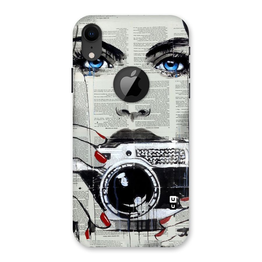 Paper Face Beauty Back Case for iPhone XR Logo Cut
