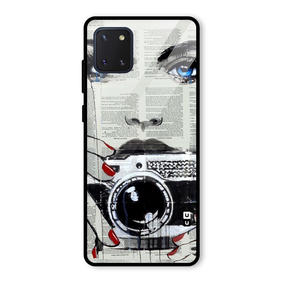 Paper Face Beauty Glass Back Case for Galaxy Note 10 Lite