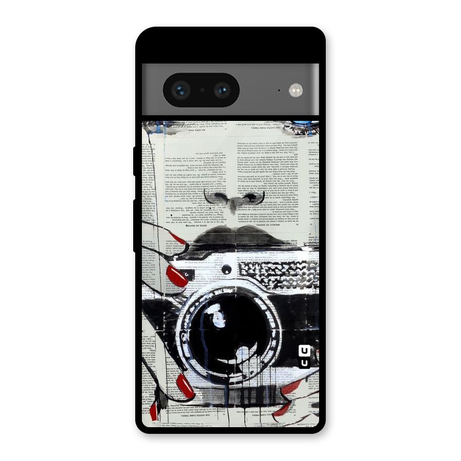 Paper Face Beauty Glass Back Case for Google Pixel 7