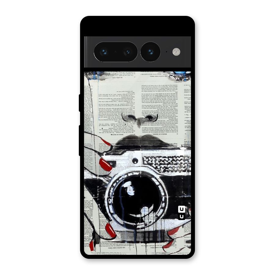 Paper Face Beauty Glass Back Case for Google Pixel 7 Pro