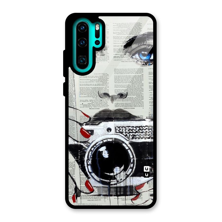 Paper Face Beauty Glass Back Case for Huawei P30 Pro