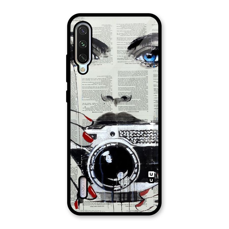 Paper Face Beauty Glass Back Case for Mi A3