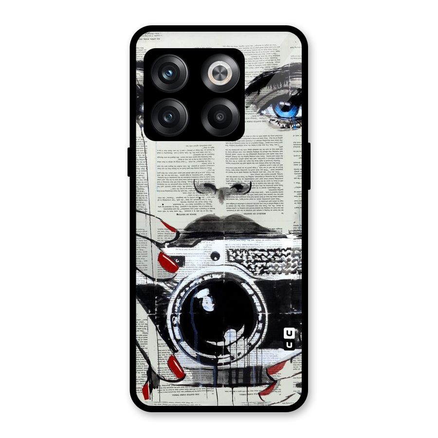 Paper Face Beauty Glass Back Case for OnePlus 10T