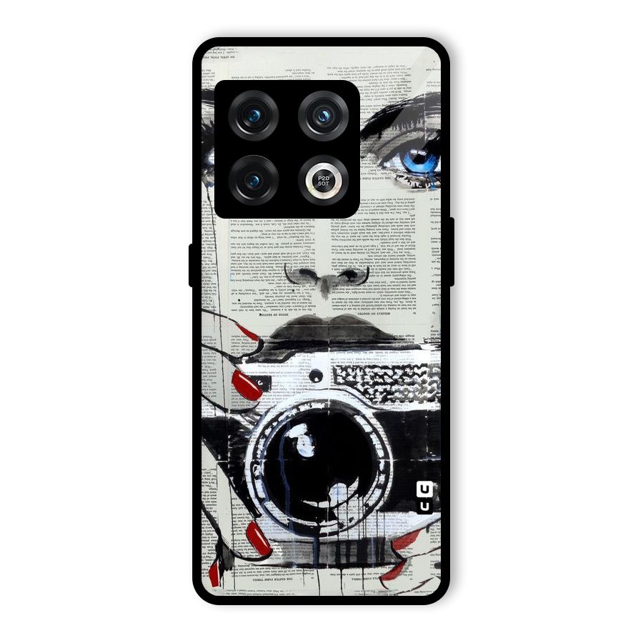 Paper Face Beauty Glass Back Case for OnePlus 10 Pro 5G