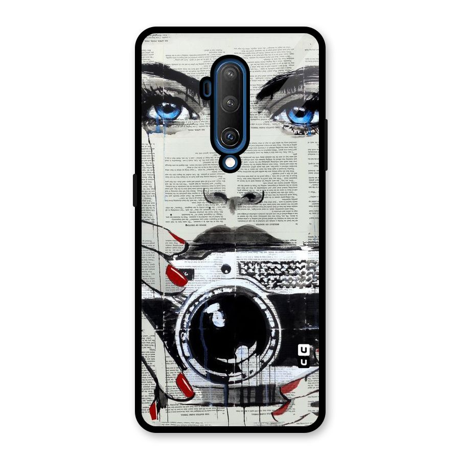 Paper Face Beauty Glass Back Case for OnePlus 7T Pro