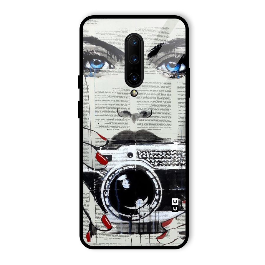 Paper Face Beauty Glass Back Case for OnePlus 7 Pro