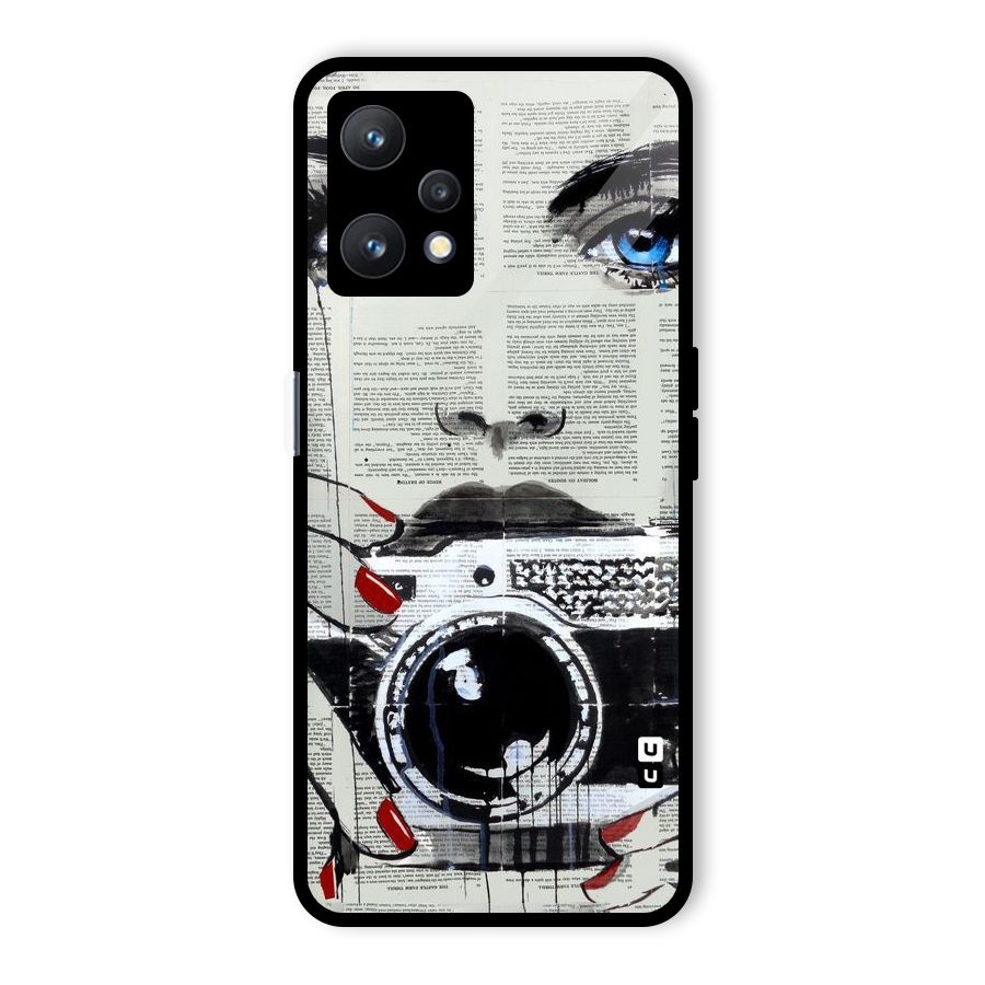 Paper Face Beauty Glass Back Case for Realme 9 Pro 5G