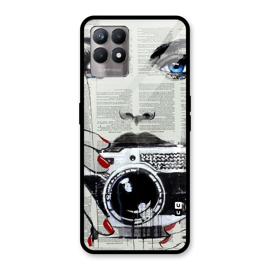 Paper Face Beauty Glass Back Case for Realme Narzo 50
