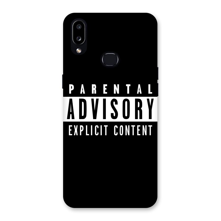 Parental Advisory Label Back Case for Galaxy A10s