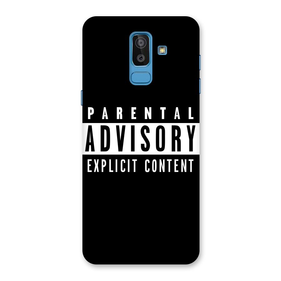 Parental Advisory Label Back Case for Galaxy J8
