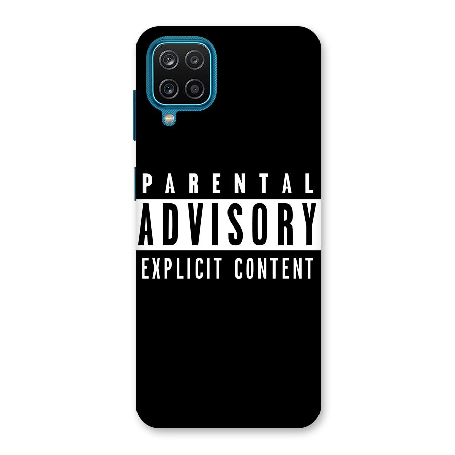 Parental Advisory Label Back Case for Galaxy M12