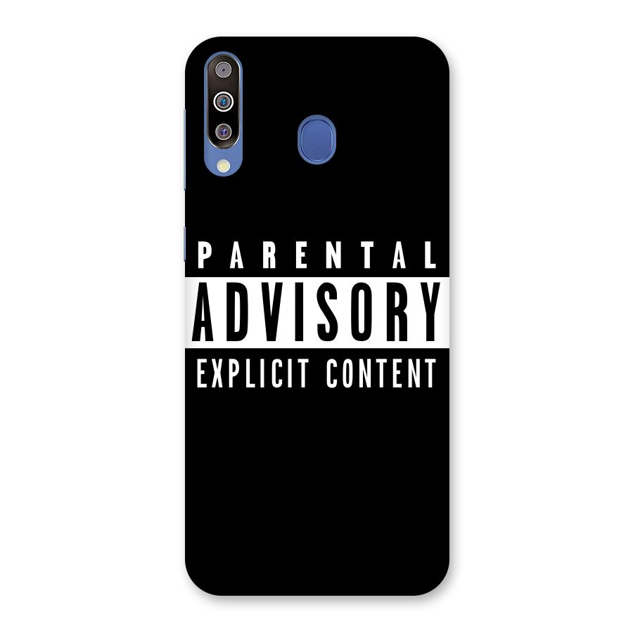 Parental Advisory Label Back Case for Galaxy M30