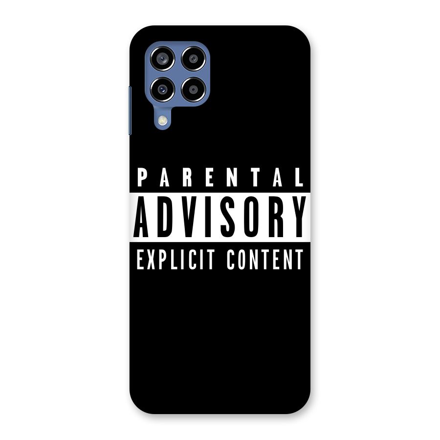 Parental Advisory Label Back Case for Galaxy M53 5G