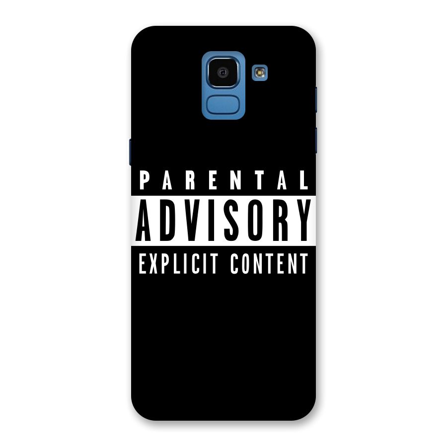 Parental Advisory Label Back Case for Galaxy On6
