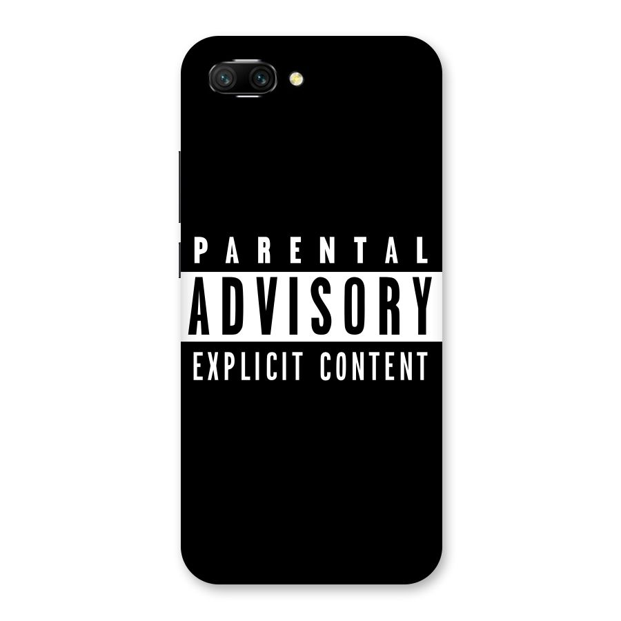 Parental Advisory Label Back Case for Honor 10