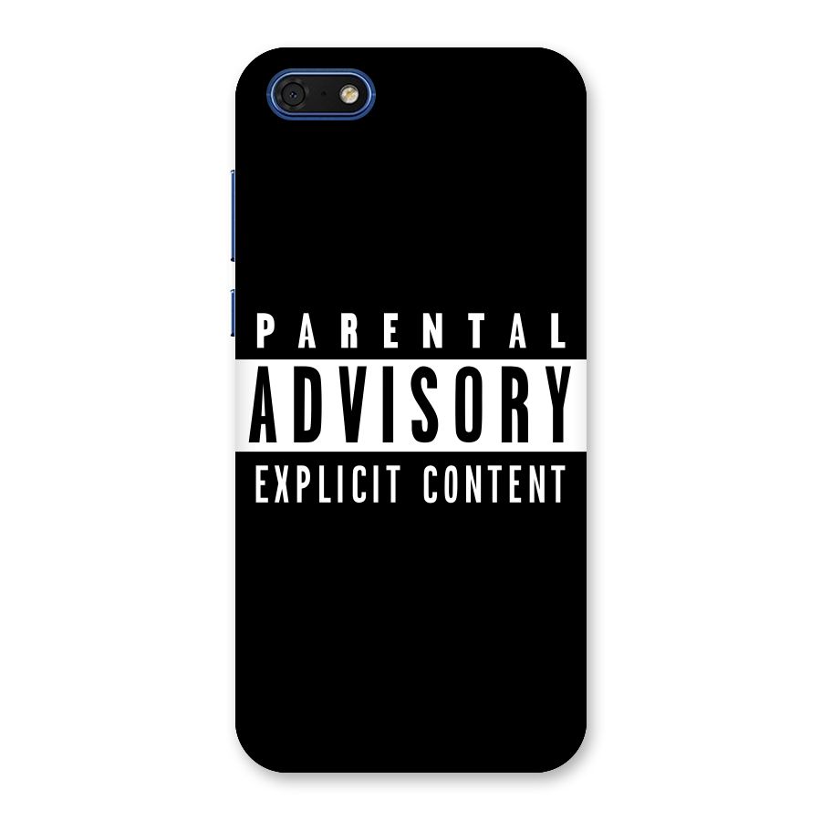 Parental Advisory Label Back Case for Honor 7s