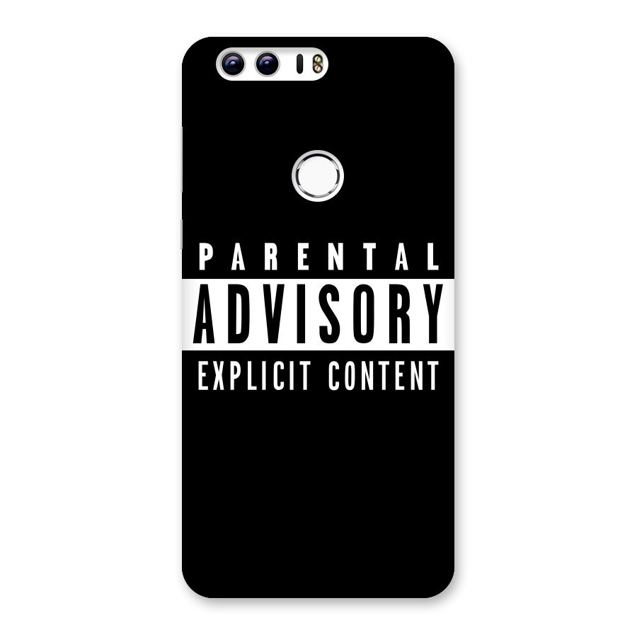 Parental Advisory Label Back Case for Honor 8