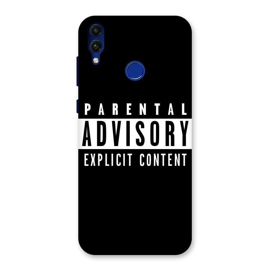 Parental Advisory Label Back Case for Honor 8C