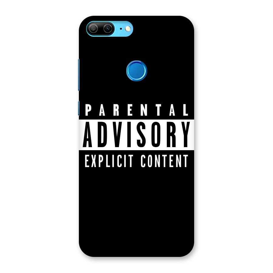 Parental Advisory Label Back Case for Honor 9 Lite