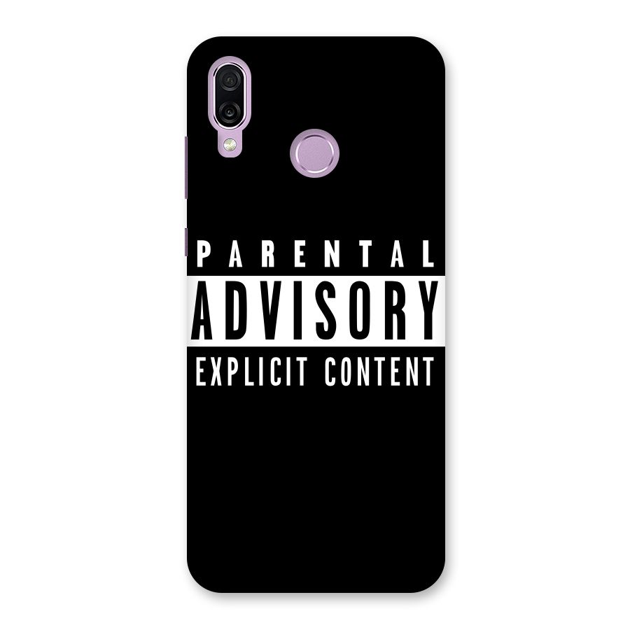 Parental Advisory Label Back Case for Honor Play