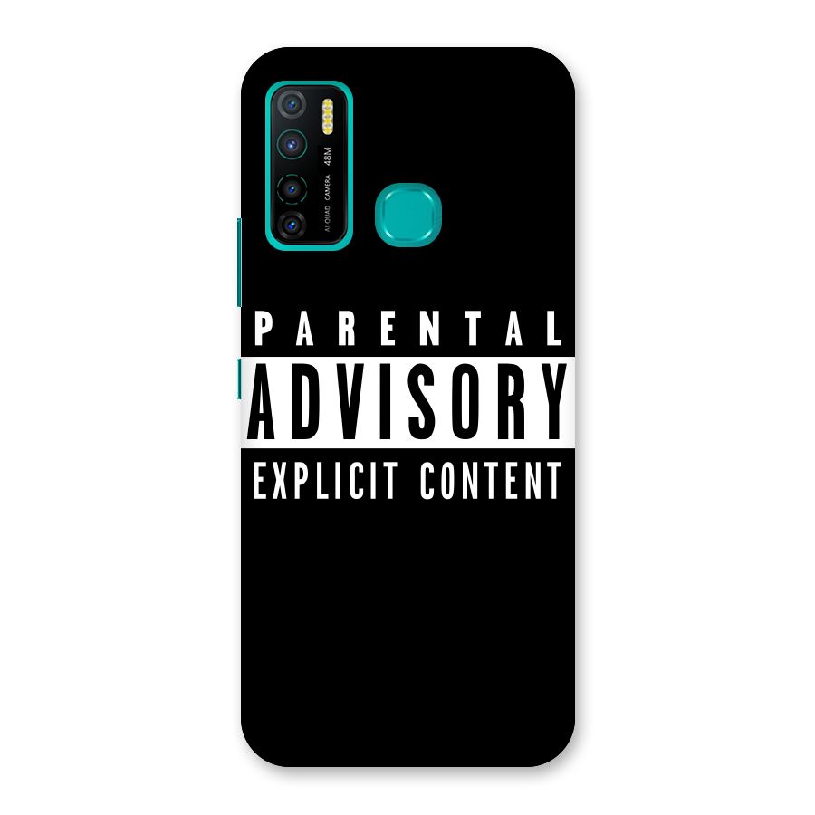 Parental Advisory Label Back Case for Infinix Hot 9 Pro