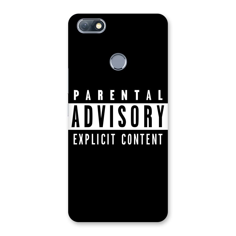 Parental Advisory Label Back Case for Infinix Note 5